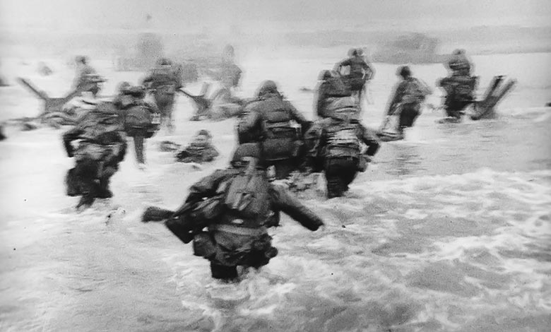 Americans landing on Omaha Beach