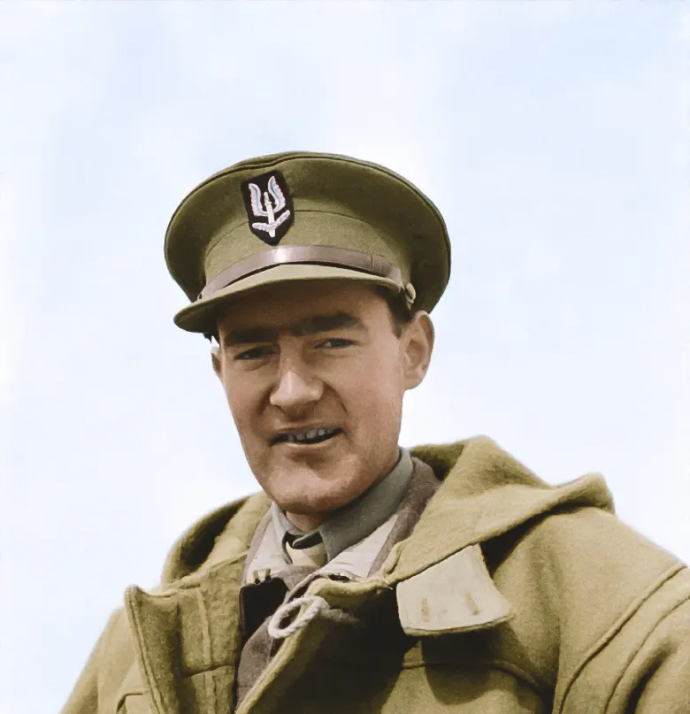 Lt Colonel David Stirling (colorized)