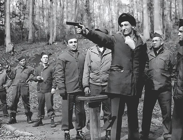 Candidates for the Office of Strategic Services train at Prince William Forest Park, Virginia