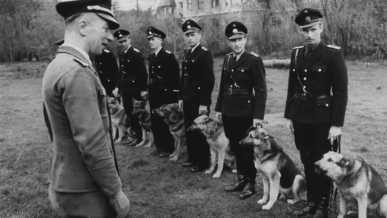 German Police with German Shepherds