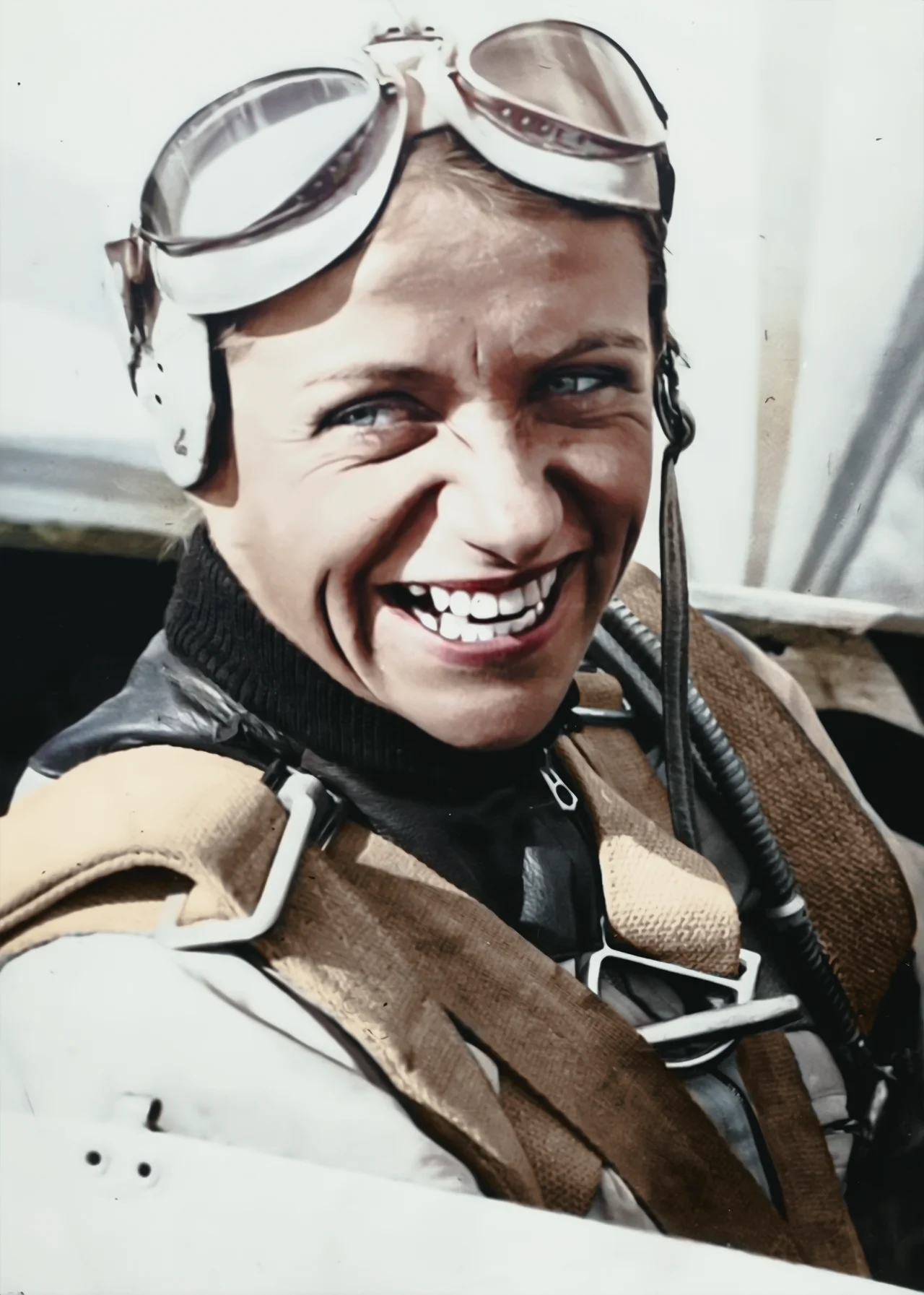 Colorized photo of Pilot Hanna Reitsch